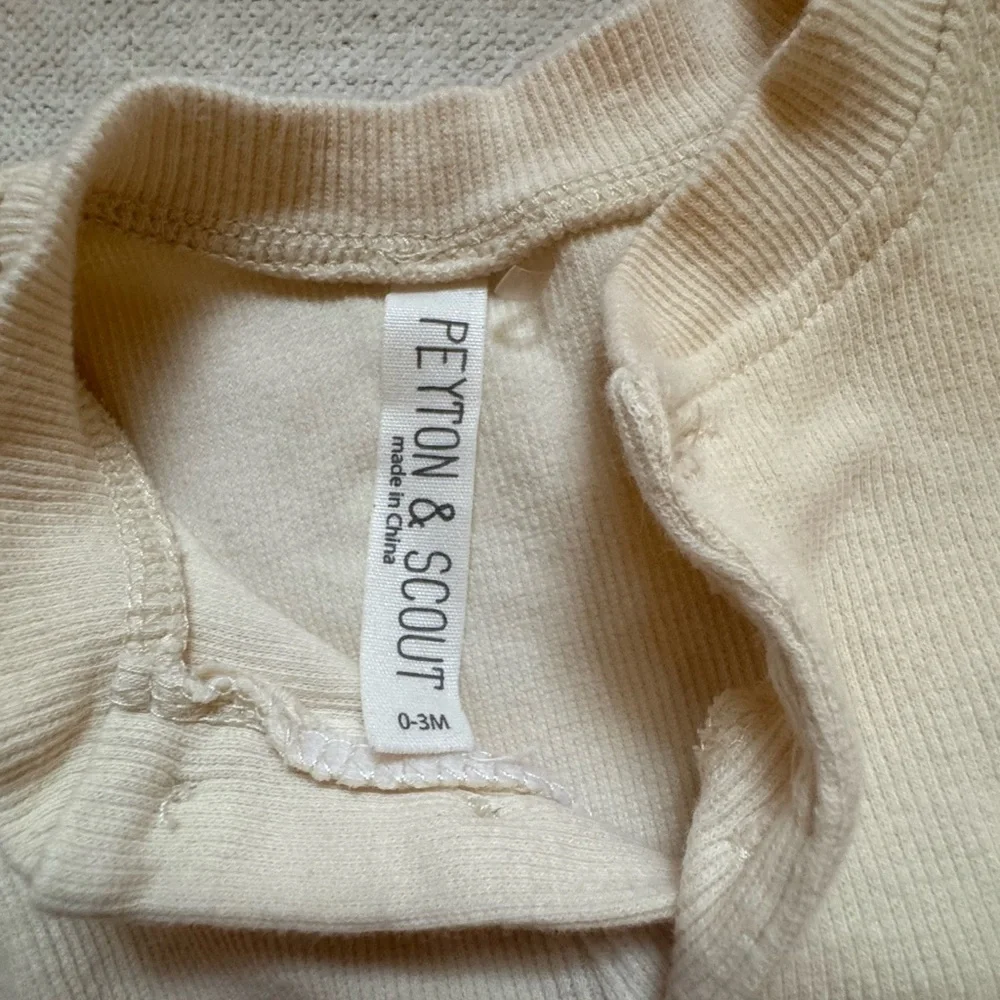 Newborn, Peyton & Scout Romper Set, Soft Yellow, 100% Cotton